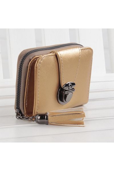 MKM Women's Bizoon Short Zipper and Clip Wallet 5002
