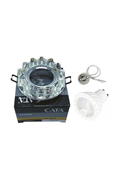 Cata Karanfil Led Çerçeveli Kristal Cam Spot Ct-6595