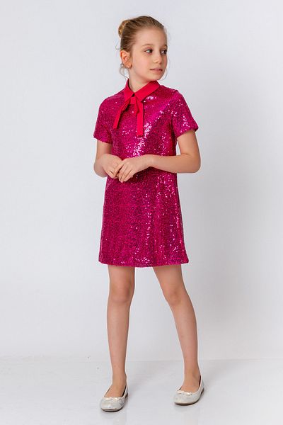 incity Girl's Fuchsia Dress