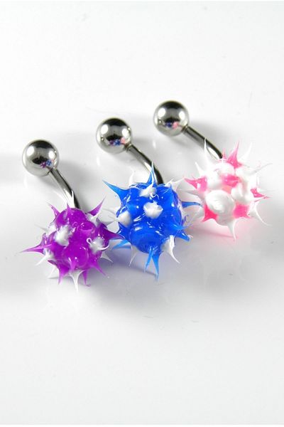 Solfera Colorful Silicone Tip Piercing 3 Pieces Blue P084
