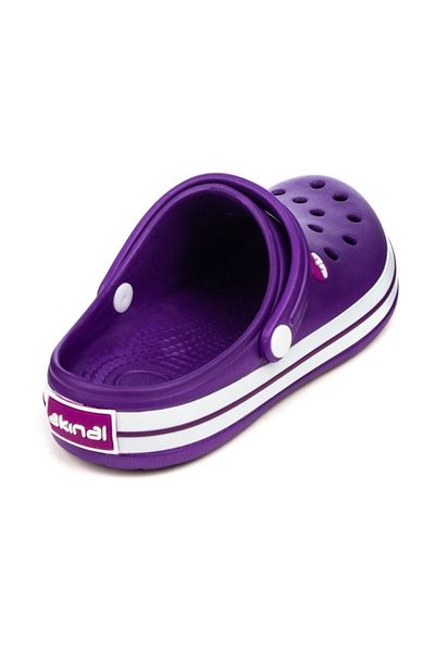 Akınal Bella E195 Purple Hospital Sabo Slippers Sandals