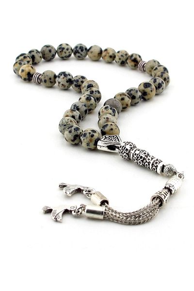 Solfera 33 Lux Jasper Natural Stone Tasbih - Κουκουβάγια Ts515