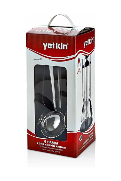 Yetkin Steel Alya Satin Serving Set, Colorful and Stylish, with Hangers, Modern Design