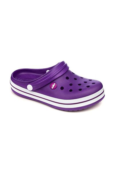 Akınal Bella E195 Purple Hospital Sabo Slippers Sandals