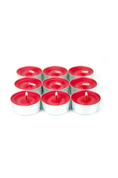 pazaristanbul Tealight Kırmız Mum 100'Lü Paket 