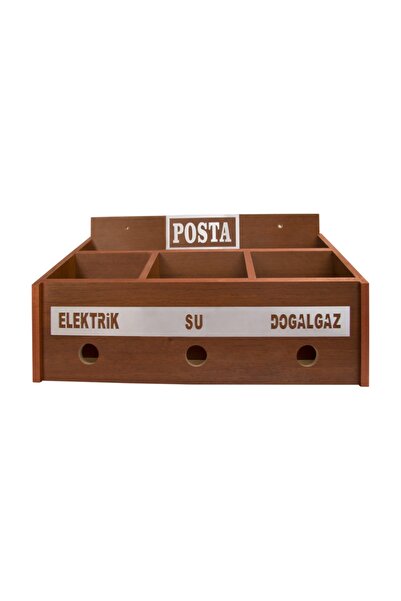 SELENA Wooden Common Bill And Mailbox Walnut