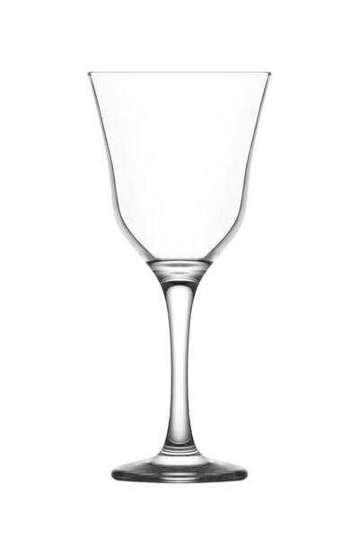 LAV Vals Cam Goblet 6'lı 370 ml Ayaklı (Şarap Kadehi , Kokteyl Bardağı)