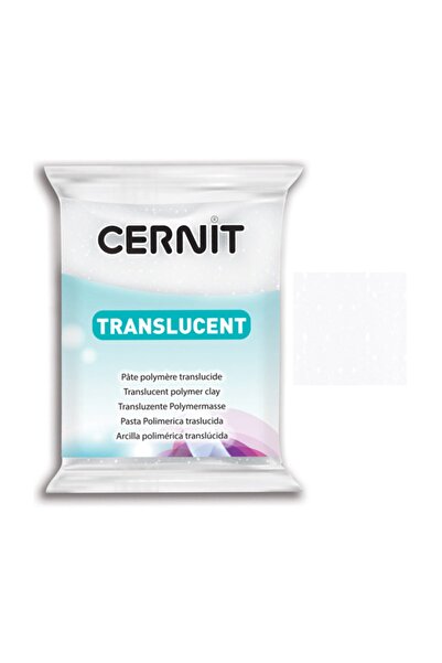 Cernit Translucent (transparan) Polimer Kil 56g 010 White Glitter