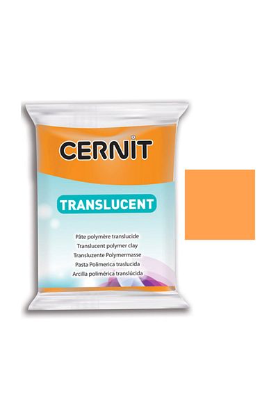 Cernit Translucent (transparent) Polymer Clay 56g 752 Orange