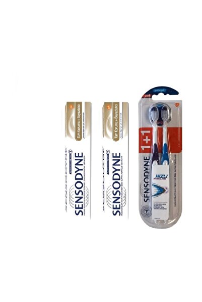 Sensodyne Tam Koruma Ve Beyazlatıcı Diş Macunu 50 Ml X 2 + Hızlı Rahatlama Yu...