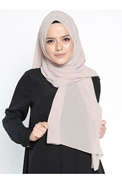 Mervin Şal Chiffon Shawl - Beige -