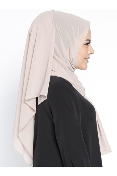 Mervin Şal Chiffon Shawl - Beige -