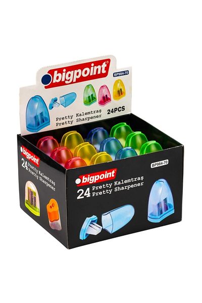 Bigpoint Double Pencil Sharpener Pretty 24-Pack Box