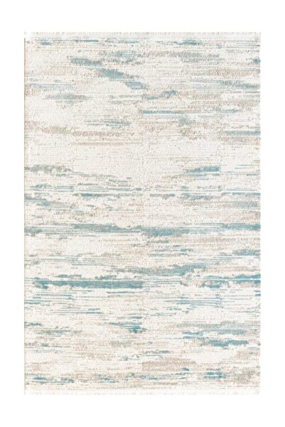 Royal Halı Ege Eg15a Mavi Bej Beyaz Akrilik Yolluk Salon Halısı