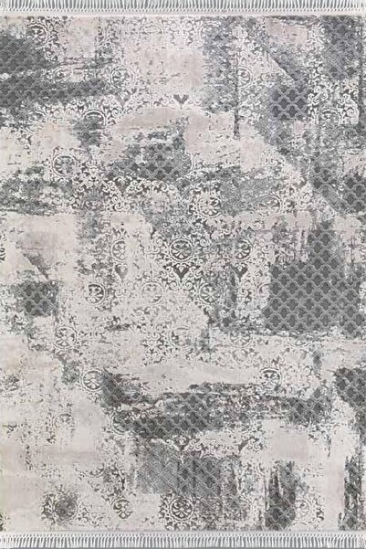 Flora Violet 2610b Gri Renk Halı