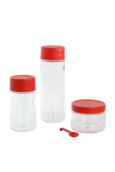 Tupperware Duru Sauce Bowl Olive Oil Spice Bowl Set Red 3 Pieces