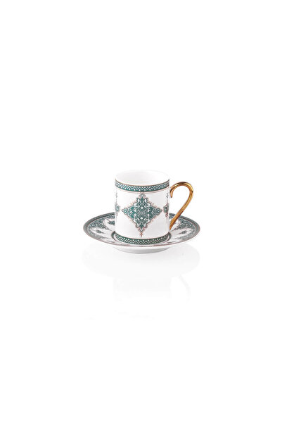 Taç Cevher 6 Kişilik Fincan Takımı Yeşil