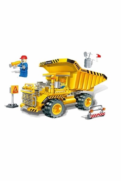 Dolu İnşaat Yol Seti Çek Bırak Kamyon 280 Parça MA.BA.8520