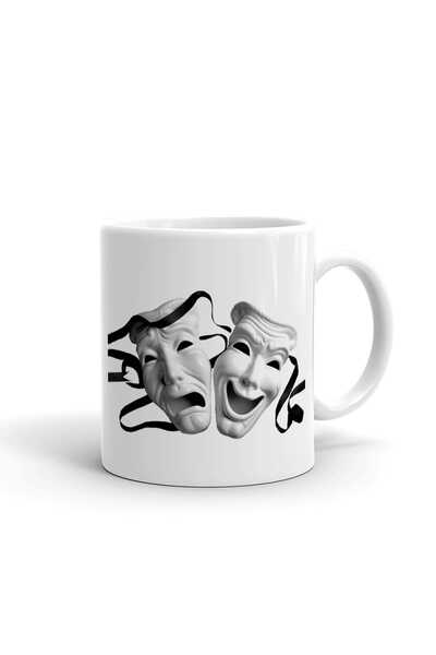 iF Dizayn أقنعة المسرح كوب سيراميك