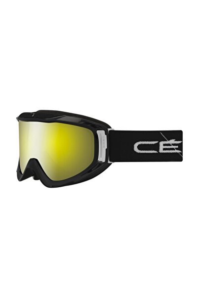 Cebe Legend  Kayak Gözlüğü Büyük Beden Siyah Kayış  Sarı  Flash  Aynalı Cbg42