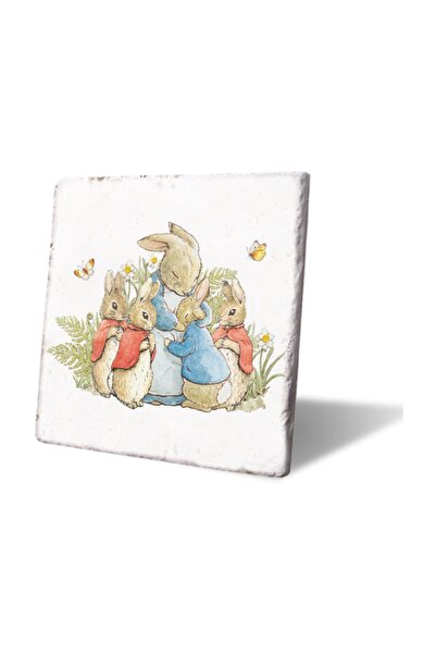 LWP Shop Mother Rabbit And Her Babies Trivet