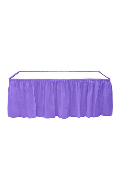 Kazanabil Disposable Party Table Skirt Lilac