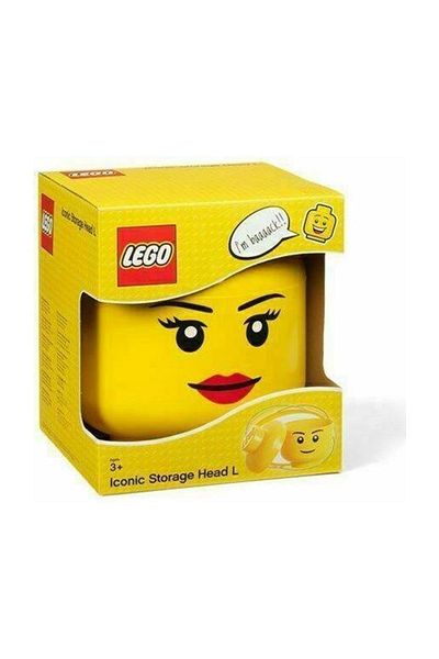 LEGO Storage Boxes Storage Box L Head Minifigure Girl