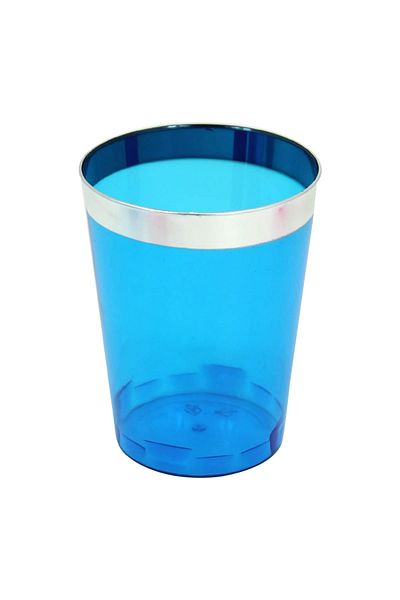 Kazanabil Set of 6 Colorful Maternity Sherbet and Soft Drink Glasses Blue