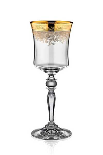 Cemile 6'Lı Celine Gold Beyaz Şarap Kadehi 1Mn-Q8755-185