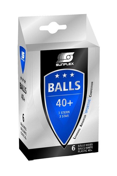 SUNFLEX 40+ 6l?3 Star Table Tennis Ball
