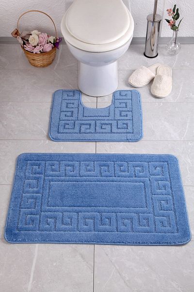 Confetti Ethnic 50x80 40x50 cm PS Blue Bath Rug