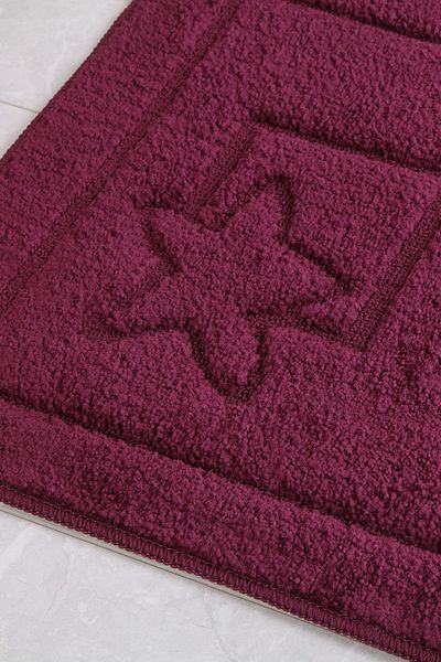Confetti Maritime 50x80 40x50 cm PS Eggplant Bath Rug