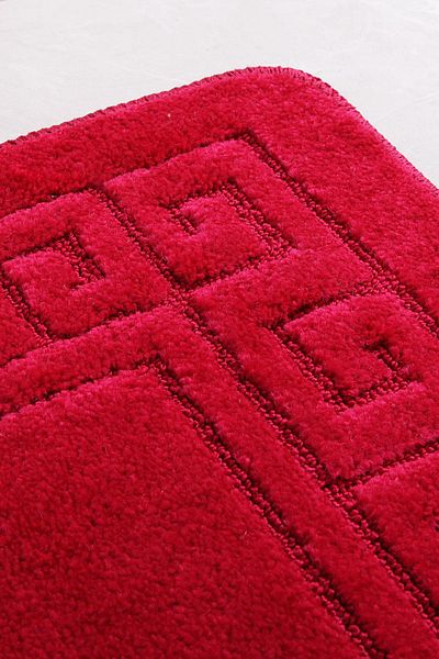 Confetti Ethnic 50x80 40x50 cm PS Claret Red Bath Rug