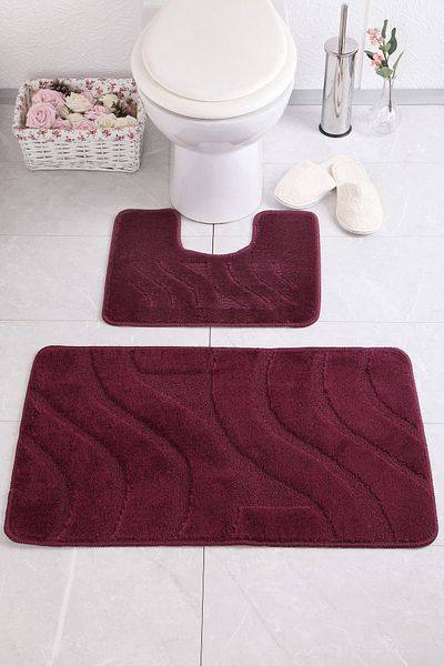 Confetti Symphony 50x80 40x50 cm PS Eggplant Bath Rug