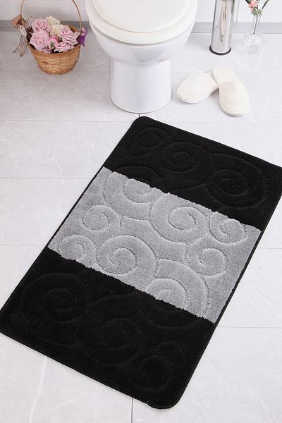 Confetti Şile 60X100 Black Bath Rug