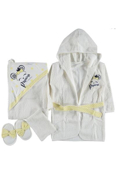 Modastil Kids مجموعة رداء حمام الأميرة القوس للفتيات