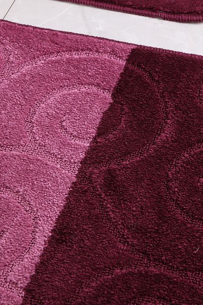 Confetti Sile 50x80 40x50 cm PS Eggplant Bath Rug