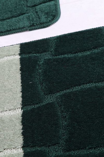 Confetti Sarıyer 60x100 50x60 cm BQ Nefti Green Bath Rug