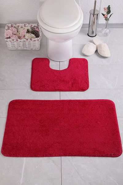 Confetti Universal Maximus 50x80 40x50 cm PS Claret Red Bathroom Rug