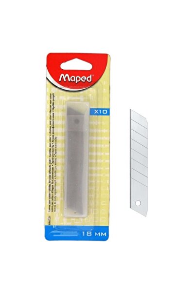 Maped Maket Bıçağı Yedeği 18mm Büyük Boy (10 Lu Paket) 3154146407210
