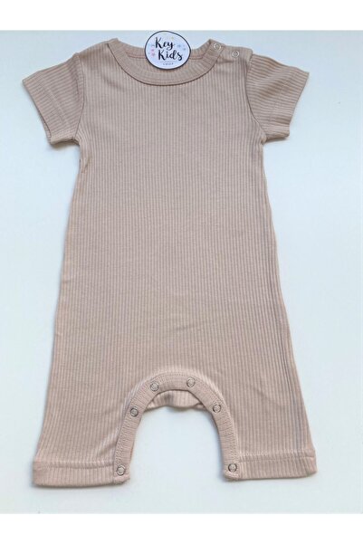 KEY KIDS Baby Girl Ribbed Romper Jumpsuit