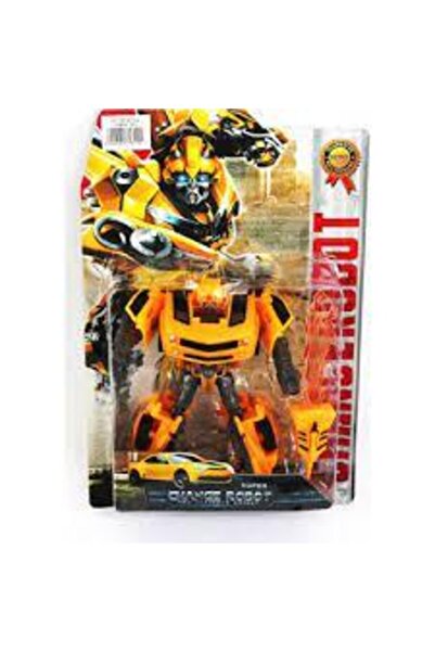 Dede Oyuncak Toys Oyuncak Arabaya Dönüşen Robot 16 Cm Sarı
