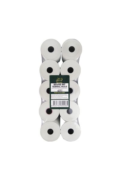 Gen-Of 100pcs 80x40 Mt Thermal Pos Roller