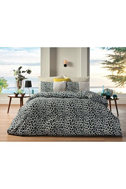 Doqu Home Siyah Festıval Leopar Nevresim Takımı