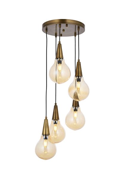 Tavcam Topaç 5-Piece Pendant Chandelier