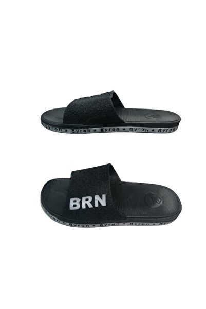 Byron Unisex Brn B050-10 Siyah Kaymaz Taban Deniz Plaj Havuz Günlük Yürüyüş Terlik