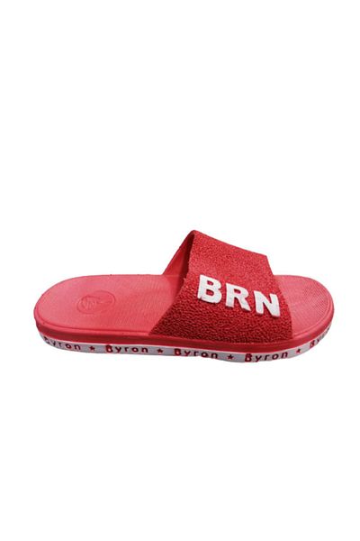 BRN B051-10 شبشب للمشي اليومي للشاطئ بنعل أحمر غير قابل للانزلاق للفتيات