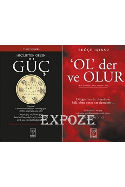 Feniks Yayınları Tuğçe Işınsu 2 Kitap Set Hiçlikten Gelen Güç, Ol Der Olur/tu...
