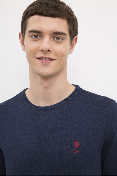 U.S. Polo Assn. Pulover pentru bărbați bleumarin