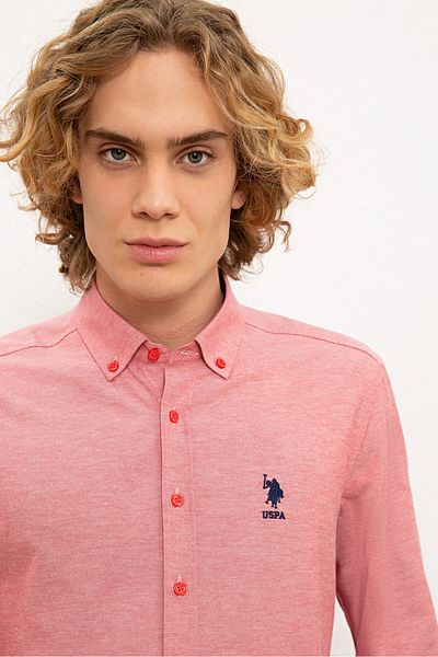 U.S. Polo Assn. Червена мъжка риза